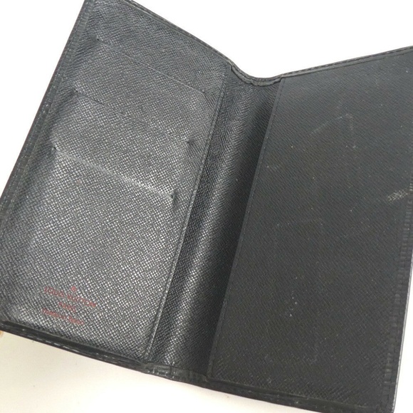 LOUIS VUITTON Black Epi Old Card case Leather - Picture 3 of 6